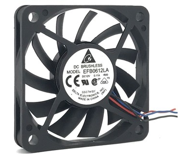 Original DELTA EFB0612LA Cooling Fan 12V 0.11A 0.84W 3wires EFB0612LA Fans